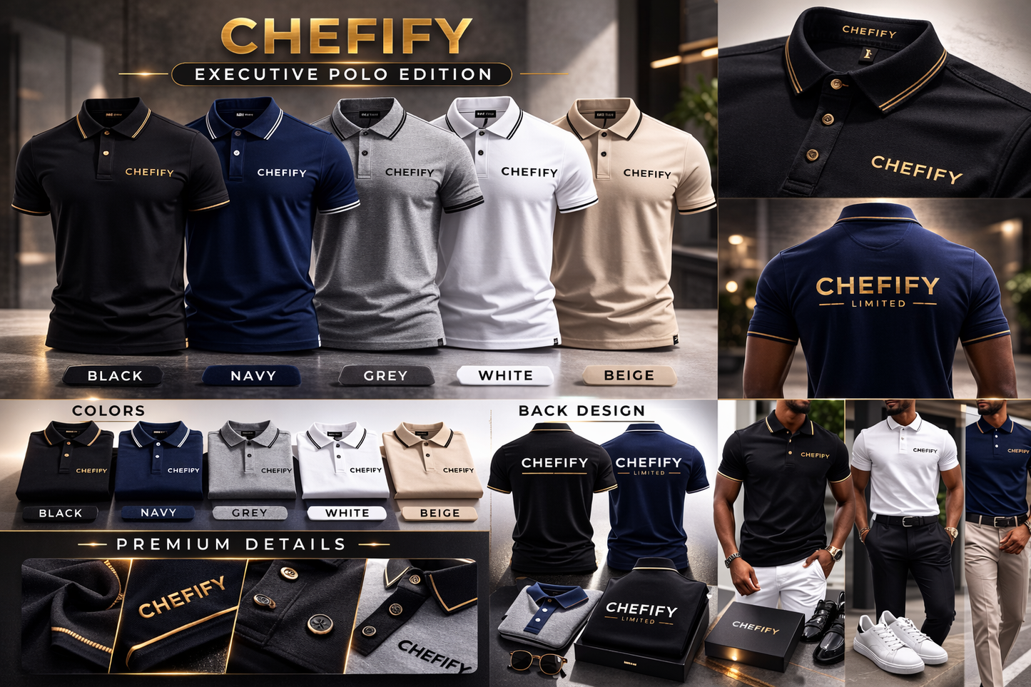 Chefify Executive Polo