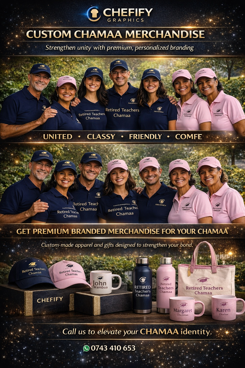 Chefify corporate Apparel package